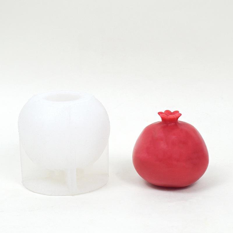 DIY Handmade Creative Pomegranate Candle Silicone Mold Гипсовая форма для резьбы по дереву Ароматерапия Гипсовая форма для украшения дома Подарки