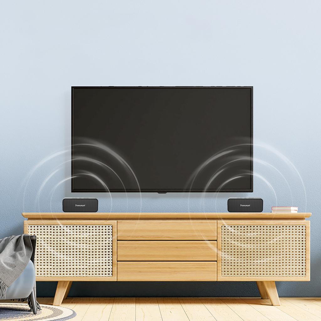 Tronsmart Element T2 Plus 20W Bluetooth Speaker, Wireless Black, Enhanced Bluetooth 5.3 Sound