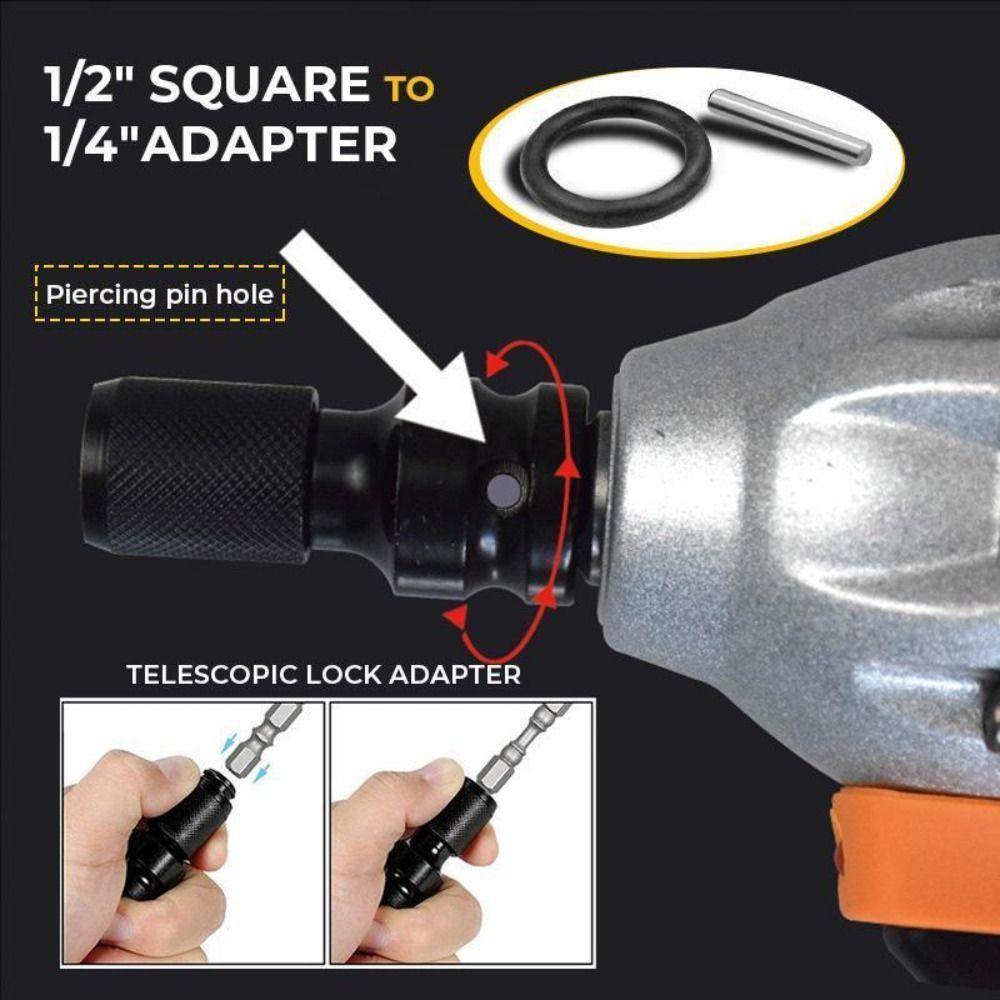 Телескопический гаечный ключ Адаптер привода Переходник для сверлильного патрона Адаптер с шестигранным гнездом Адаптер для адаптивного гаечного ключа