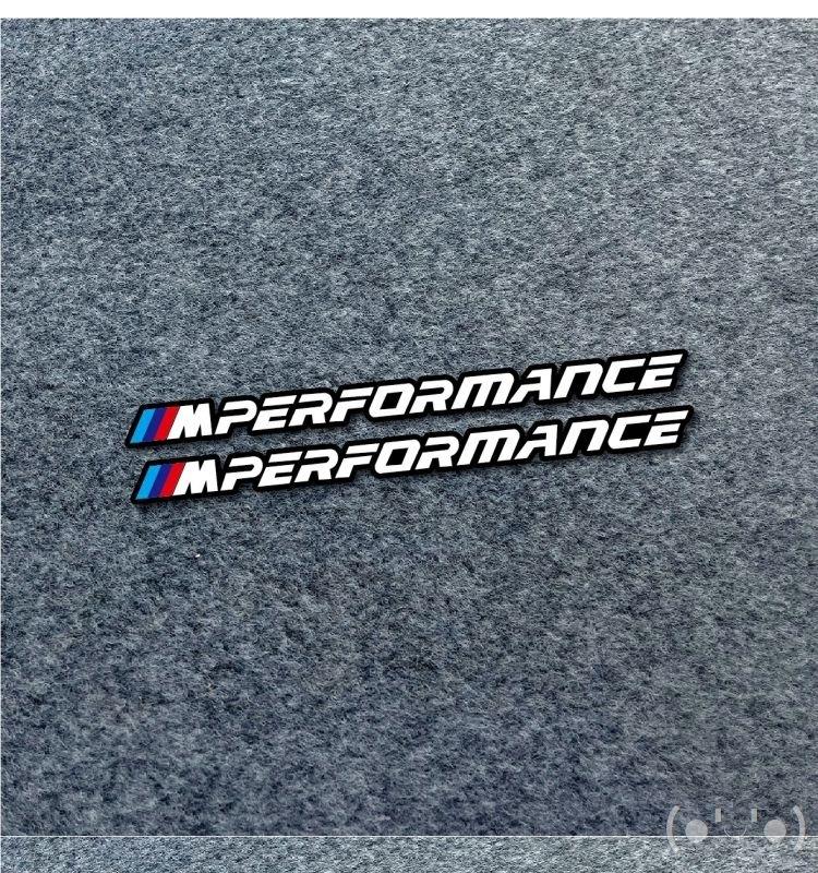 UCFF4 pcs Car Side Door 3D Sticker Badge Decal Decoration For BMW M Logo M2 M3 M4 M5 M6 F48 G01 E84 E83 F39 F10 F30 Accessories