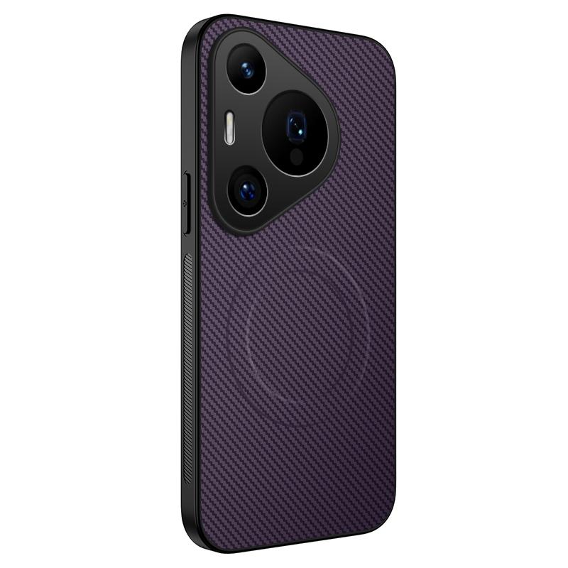 P70 P80 Pro Роскошный матовый чехол-броня из углеродного волокна для телефона Huawei Pura 70 Pro Pura 80 Ultra Автомобильный магнитный противоударный жесткий чехол
