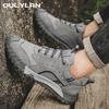 Oulylan Новая уличная мужская обувь для хайкинга, спортивная обувь для строительной площадки, противоскользящая, износостойкая, легкая обувь для ходьбы