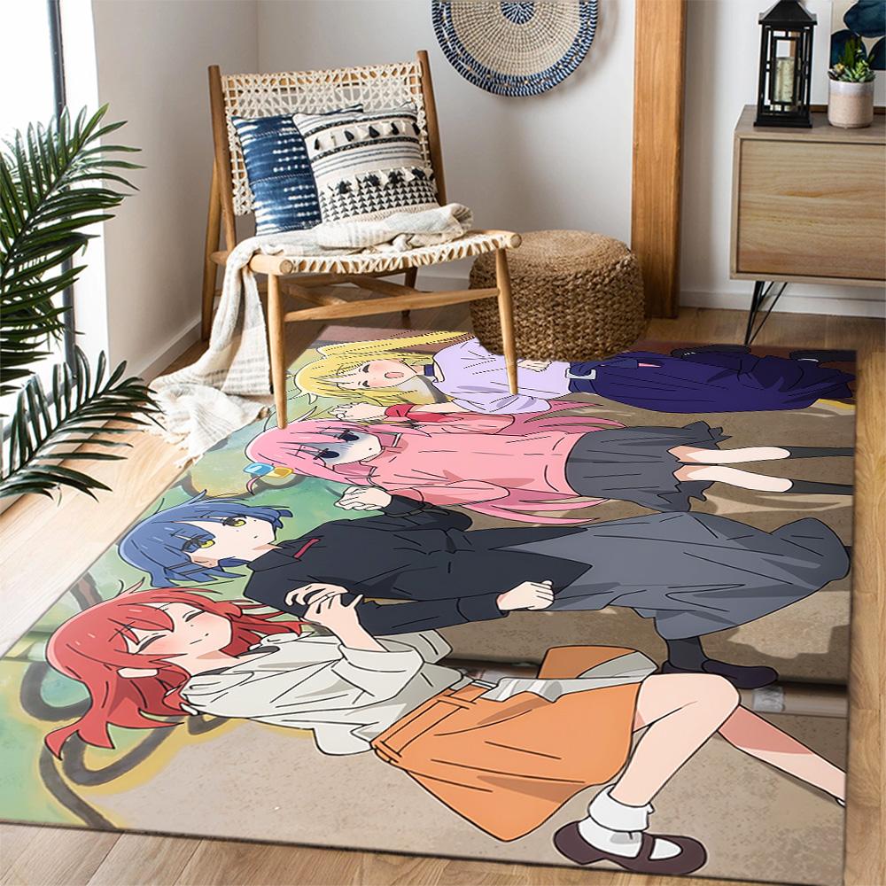Rock Star Night Carpet Design for Bedrooms Dormitory Playrooms Living Rooms Antislip Carpet Anime Office Decor Gift for Festivals