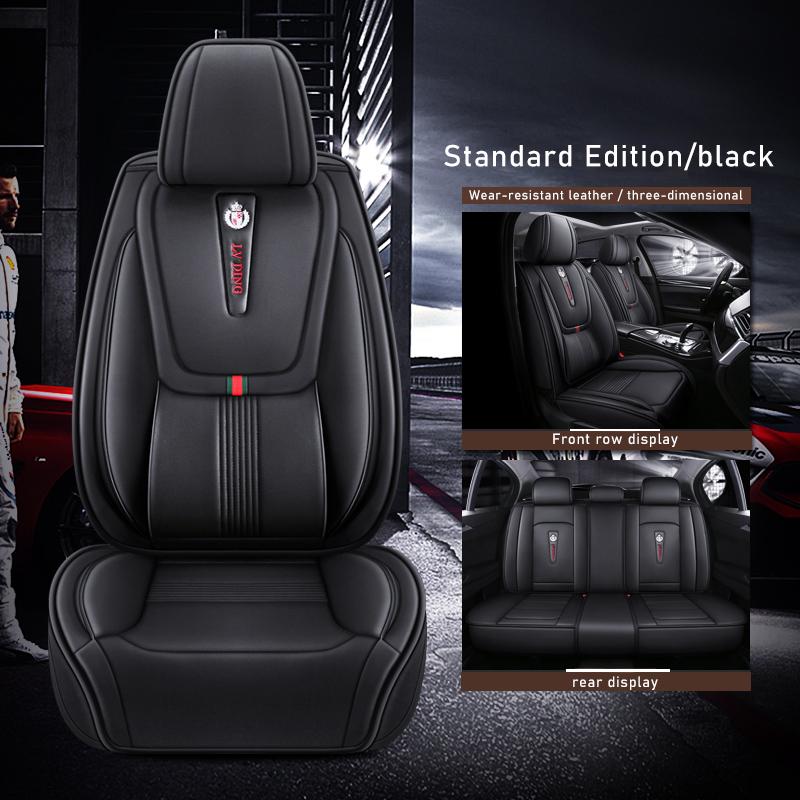 ZHOUSHENGLEE Leather Car Seat Covers For Honda Civic Accord CR-V Fit Odyssey Pilot City Jazz Vezel Elysion Jade Car Accessories