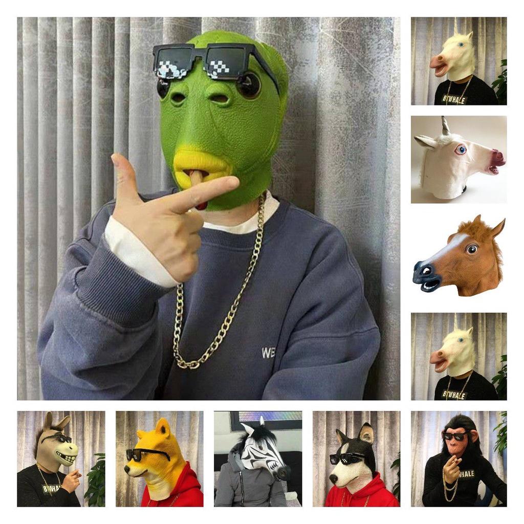 Horse Head Mask Halloween Cosplay Costume Accessory For Adults Scary And Realistic