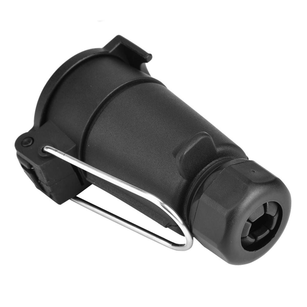 7 Pin Car Trailer Socket Plug Adapter Wire Connector for Caravan Towbar Towing 12V