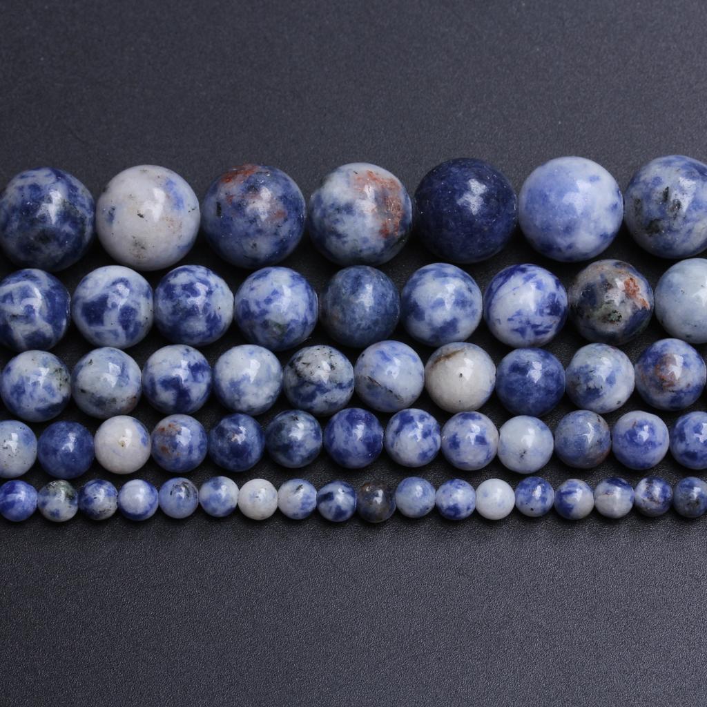 Креативные аксессуары из бисера, модный браслет, ожерелье, аксессуары, круглые бусины из натурального камня, 40-15 шт., ручная работа, сделай сам, 4, 6, 8, 10, 12 мм, для изготовления ювелирных изделий