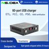 Многопортовое USB-зарядное устройство 600 Вт с интеллектуальным охлаждением и цифровым дисплеем