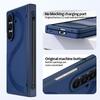 Однотонный чехол из искусственной кожи с полным покрытием для телефона Samsung Z Fold 7 (складывающийся в Z) с противошпионской стеклянной пленкой, стилус-ручка для Samsung Z Fold 7 Fold 6
