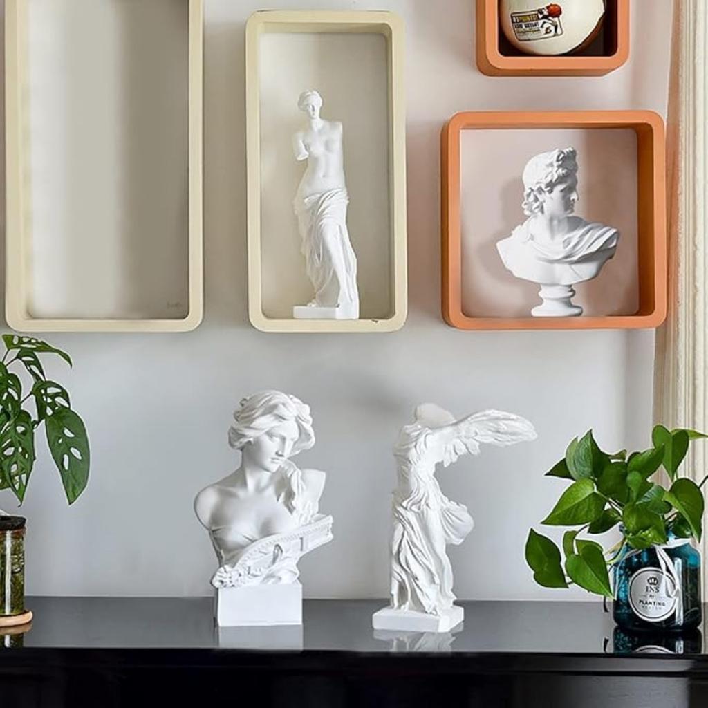 Белая греческая богиня скульптура из смолы статуя для домашнего декора (Музыкальная тема)