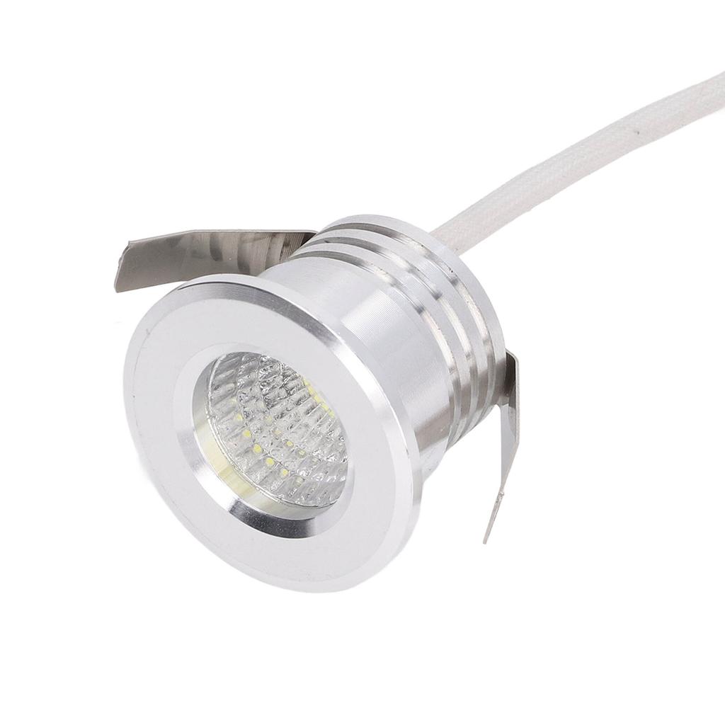 Mini Recessed COB Spotlight Stable Heat Dissipation LED Recessed Ceiling Spotlight 3W Silver Lamp