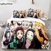 High Quality Demon Slayer Duvet Cover Set Anime Prints Comforter Cover Set Boys Girls Teen Bed Set Bedclothes Low Price Sale