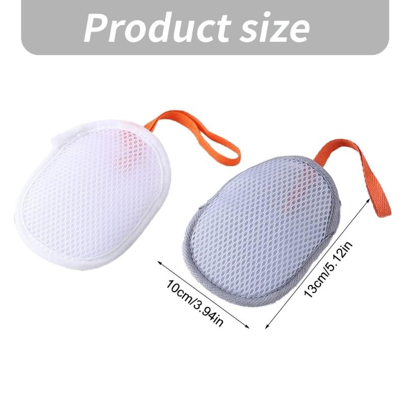 5PCS Soap Holder Bag With Massage Surfaces For Body Wash Shower Foaming And Skin Caring Essential Soap Bubblng Holder