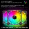 120-мм вентилятор охлаждения корпуса, 23 дБ, 30 светодиодов, светящийся, 5 В, 3-контактный ARGB для настольного компьютера