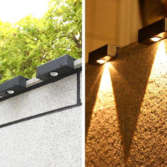 Настенный светильник на солнечной батарее, ультра-яркий, устойчивый к атмосферным воздействиям, IP65, водонепроницаемый уличный садовый светильник для домашнего двора