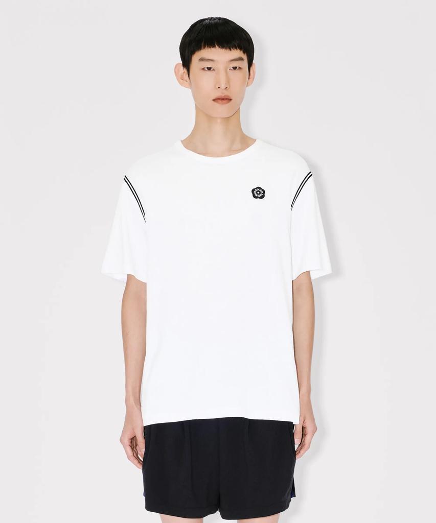KENZO Men'S Guts Bokeh Flower 2.0 Embroidered Classic T-Shirt_K265Amt502Whx