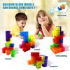 64PCS DIY Model Magnets Toys Magnetic Building Cube Blocks Transparent Learning Educational Designer Construction Set Kids Gifts