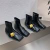 Niche Flat-bottomed Small Short Boots Chelsea Boots Women's New Design Sense Fried Street Small Bare Boots Martin Boots