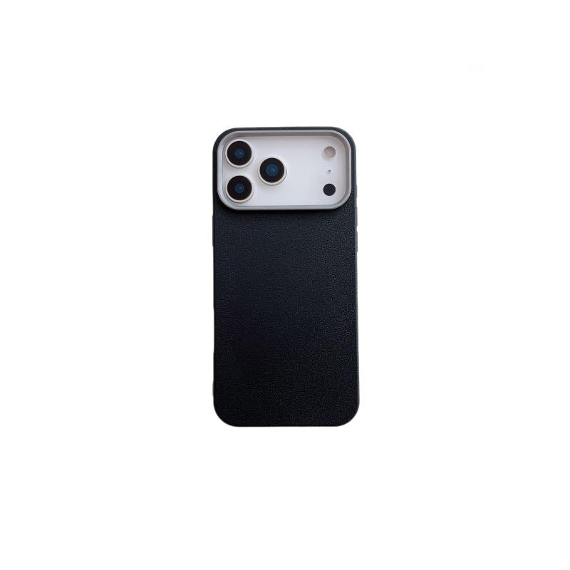 Однотонный чехол для телефона Apple iPhone 17 Pro Max с текстурой личи, совместимый с новыми моделями 16, 14/15, простой силиконовый чехол