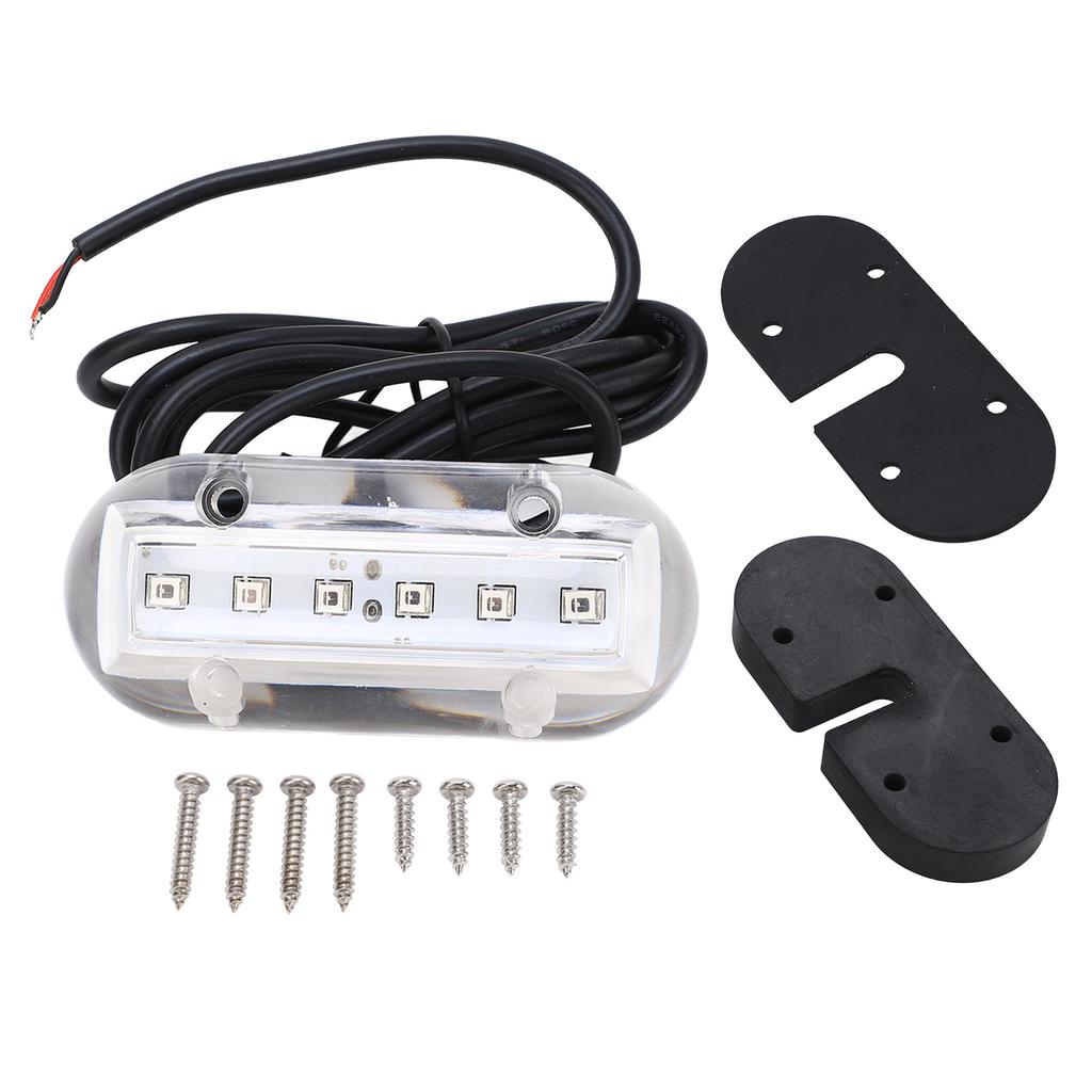 Blue LED Underwater Light IP68 Waterproof Marine Lighting Lamp for Boat Yacht DC12V 1.1W 18LM