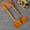 Cooking Spatula Non-Stick Long Handle Wooden Heat Resistant Fired Shovel for Kitchen