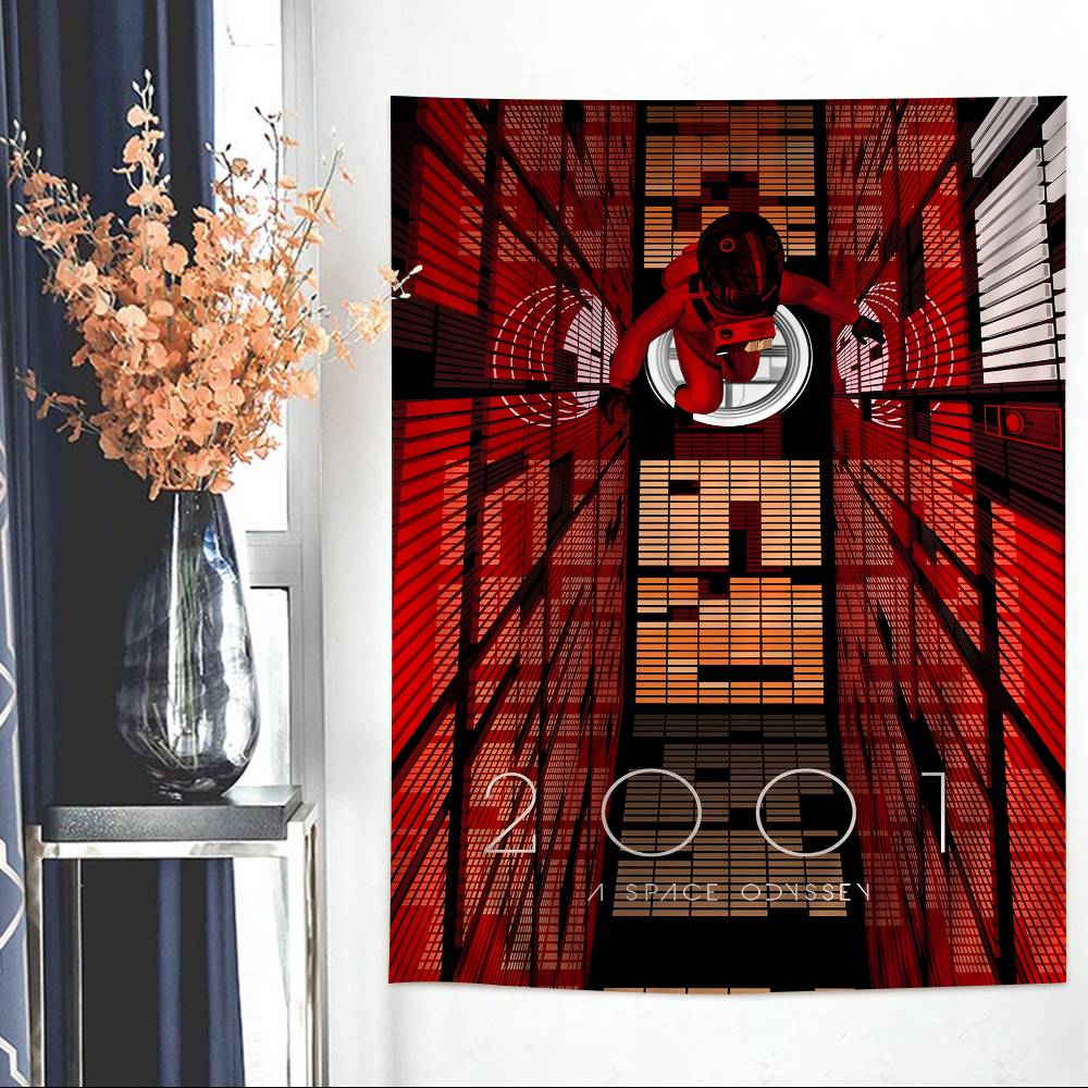 2001 A Space Odyssey Movie Cartoon Tapestry Wall Hanging Decoration Household Home Decor