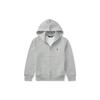 Polo Ralph Lauren Solid Logo Embroidered Casual Hooded Fleece Kids Hoodies Gray CWPOKNIY6820144-050