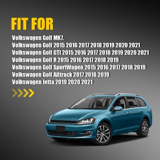 2PCS For VW Golf MK7 2015- GTI R Heated Door Mirror Glass Left Right Pair