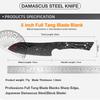 Заготовка ножа Сантоку из дамасской стали ручной работы - Цельнометаллический, Термообработанный, Острые края Сделай сам Японский нож Изготовление Кухонный нож Шеф-повара