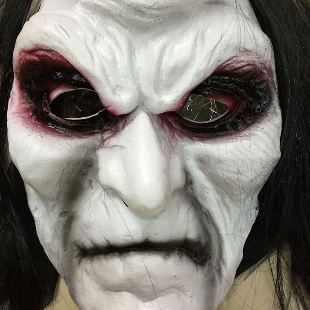 Creepy Halloween Mask Sadako Horror Mask Cosplay Props Halloween Face Mask