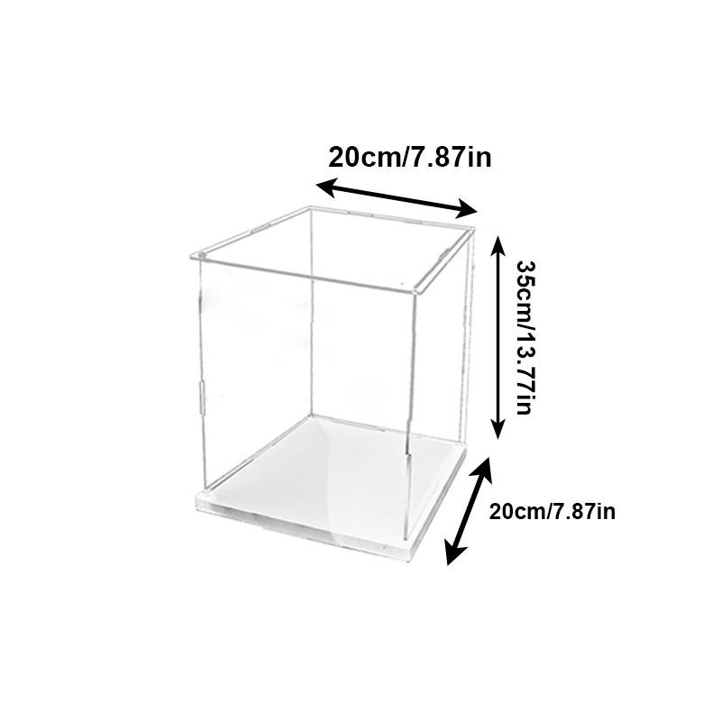 Acrylic Display Case with Door Collectibles Assemble Showcase Display Action Figures Toys Storage Organizing Desktop Storage Home Storage