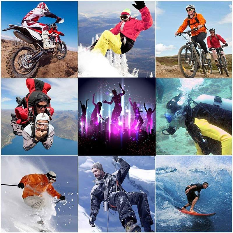 Экшн-камера с сенсорным экраном 4K, Wi-Fi, двойной экран, 12 МП Ultra HD, 30 м, водонепроницаемая спортивная видеокамера DV, широкоугольный объектив 170 градусов