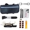 Комплект для обслуживания и ремонта шин велосипеда с насосом для горных и шоссейных велосипедов