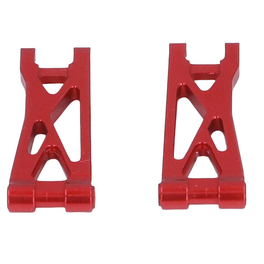 2pcs RC Car Swing Arm High Strength Alloy Rear Lower Suspension Arm for 1 24 RC Car Upgrade Parts Red