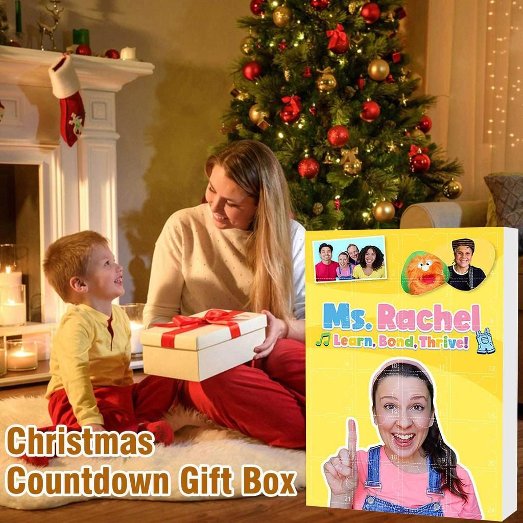 Рождественский Адвент-календарь Msrachel Blind Box 24-дневный обратный отсчет Детский акриловый подарок