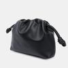 Soft Leather Fold Bag Cowhide Bag Bag Bucket Bag Drawstring Cloud Bag Single Shoulder Crossbody Bag Hand Holding Women's Bag