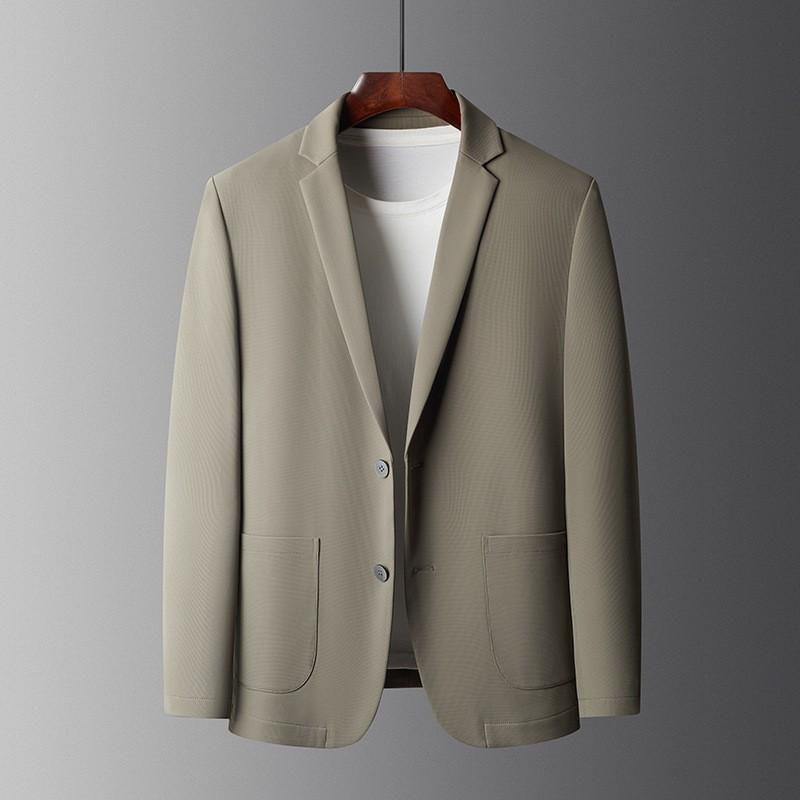 Костюм для весны и осени, мужской повседневный пиджак для среднего возраста, деловой, повседневный, модный, тонкий, маленький, цельный, с верхом