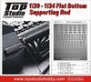 Top Studio Flat Bottom Supporting Rod for F1 Car TD23056 1/20-1/24