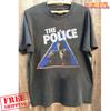 Рок-группа The Police винтажная темно-серая унисекс футболка QT3378 - Фанмейд - Перепечатка !!!! Футболка Unisex