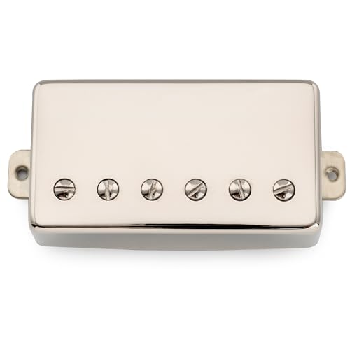 Musiclily Pro LP-CMHA Alnico 5 Закрытый хамбакерный бриджевый звукосниматель, 16K Золотой, Никель, для электрогитар типа LP