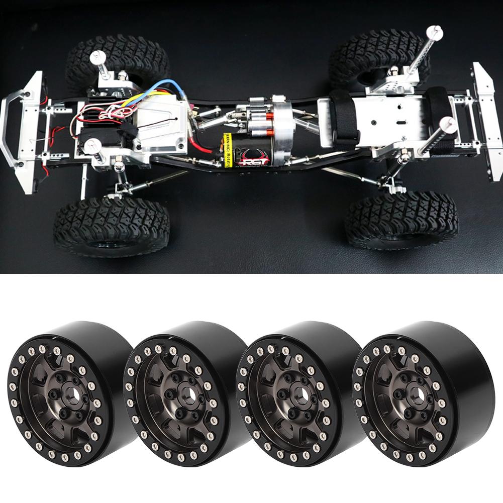 4pcs Set Wheel Rim Metal Upgrade Accessory Fit for RGT 86100 1 10 RC CarTitanium R86083T