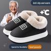 Men's High-Top Cotton Slippers: Winter Warm, Non-Slip Indoor Shoes with Thick Soles