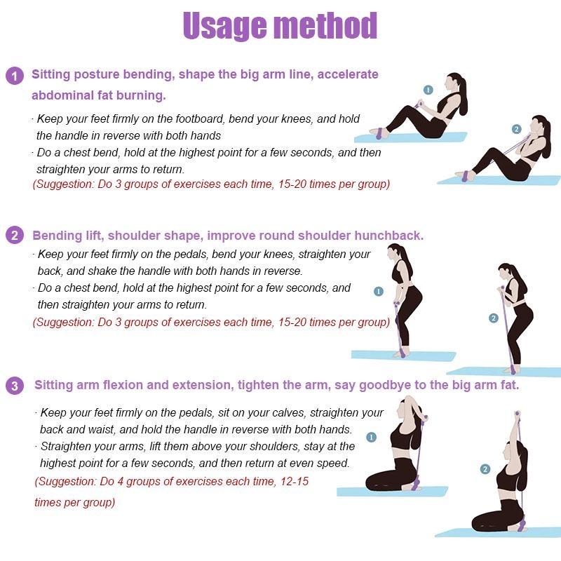6 трубок/4 трубки, съемник педали, натяжная веревка, тренажер для брюшного пресса, эластичная веревка для фитнеса, тянущая веревка для сидения, домашний тренажерный зал, спортивное тренировочное оборудование