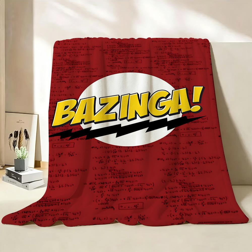 Drama T The B Big B Bang T Theory Throw Flannel Throw Blanket Suitable for Sofa Living Room Bedroom