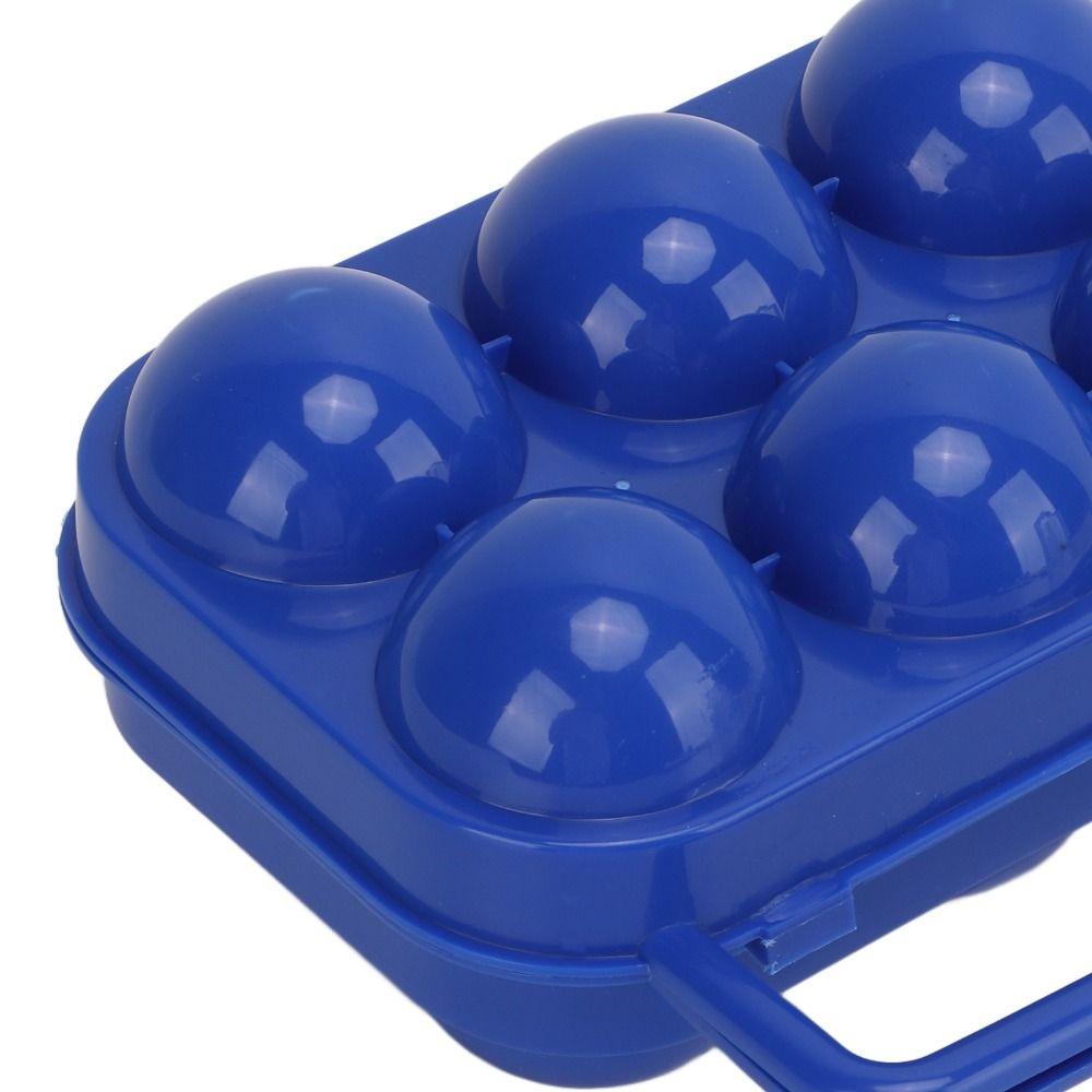 3 Pcs Sturdy Shockproof Egg Storage Carrier 6 Grid Egg Container Egg Organizer Box Outdoor Camping