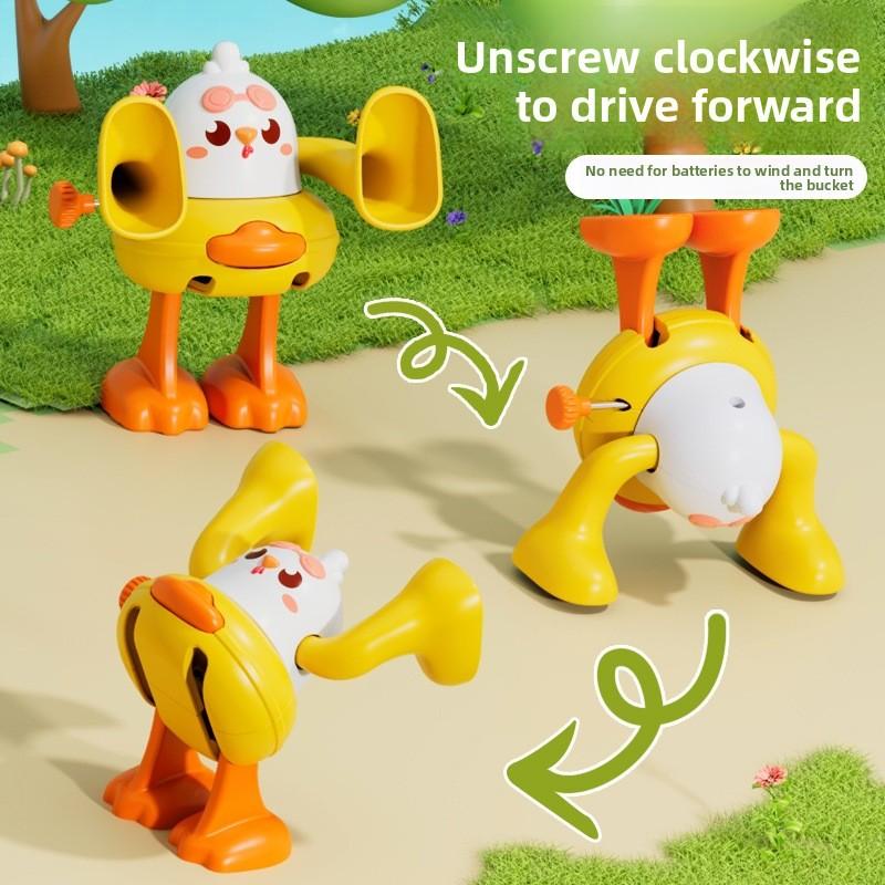 Ползающие детские игрушки 6 12 месяцев Катящаяся заводная утка Заводная игрушка для младенцев для времени на животике Ранние развивающие игрушки для младенцев Подарок