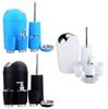 Bathroom Accessories Set Six Pieces Plastic Washroom Collection With Toothbrush Cup And Storage Solution