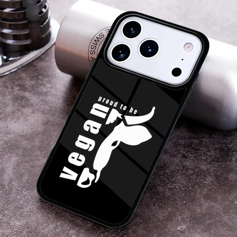 VEGAN FOOD QUOTES ANIMAL LOVE VEGGIE Phone Case For iPhone 17,16e,15,14,13,12,11,Mini,Pro,MAX soft Silicone Cover