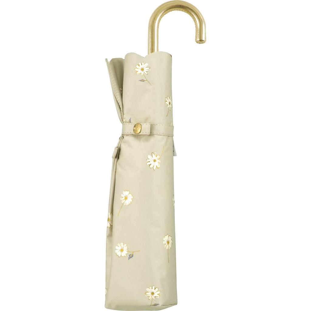 Солнечная Золотая Линия Ромашка Бежевый Светлый УФ Тепло Подходит для Солнца и Складной 55см Идеально для и Стильный и Милый для Продукта [2025] Wpc. Зонт, Узор,