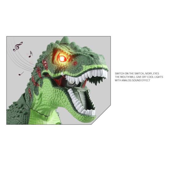 Электрическая модель динозавра, игрушка со световыми и звуковыми эффектами, питание от батареи, реалистичная фигурка динозавра, подвижное соединение и распыление, имитация динозавра